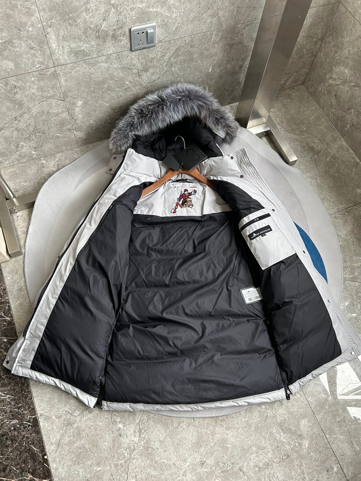 Moose Knuckles Hooded Long Down Parka Moose Knuckles Hooded Long Down Parka